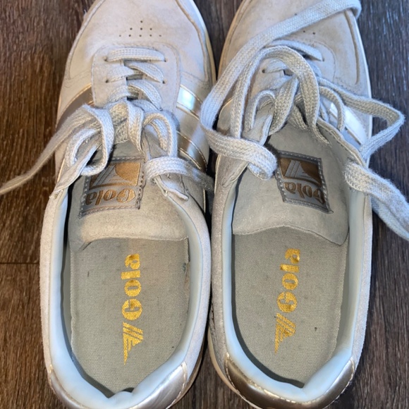 Gola Women's Sneakers in Gray and Gold - Picture 2 of 10